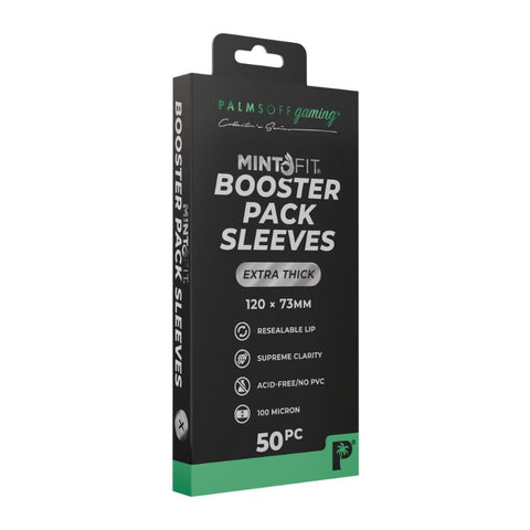 Palms Off Gaming Booster Pack Mint-Fit Sleeves - Extra Thick 50pc