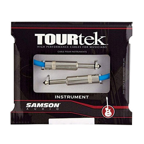 Tourtek 0.92m Male Instrument Cable Jack Connector Cord (Black)