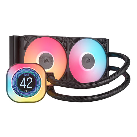 Corsair iCUE TITAN 240 RX LCD 240mm RGB AIO Cooler (Black)