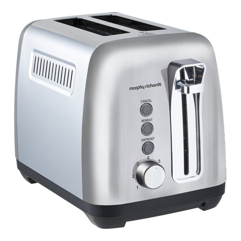 Morphy Richards Equip Stainless Steel 2 Slice Toaster with Variable Width Slots