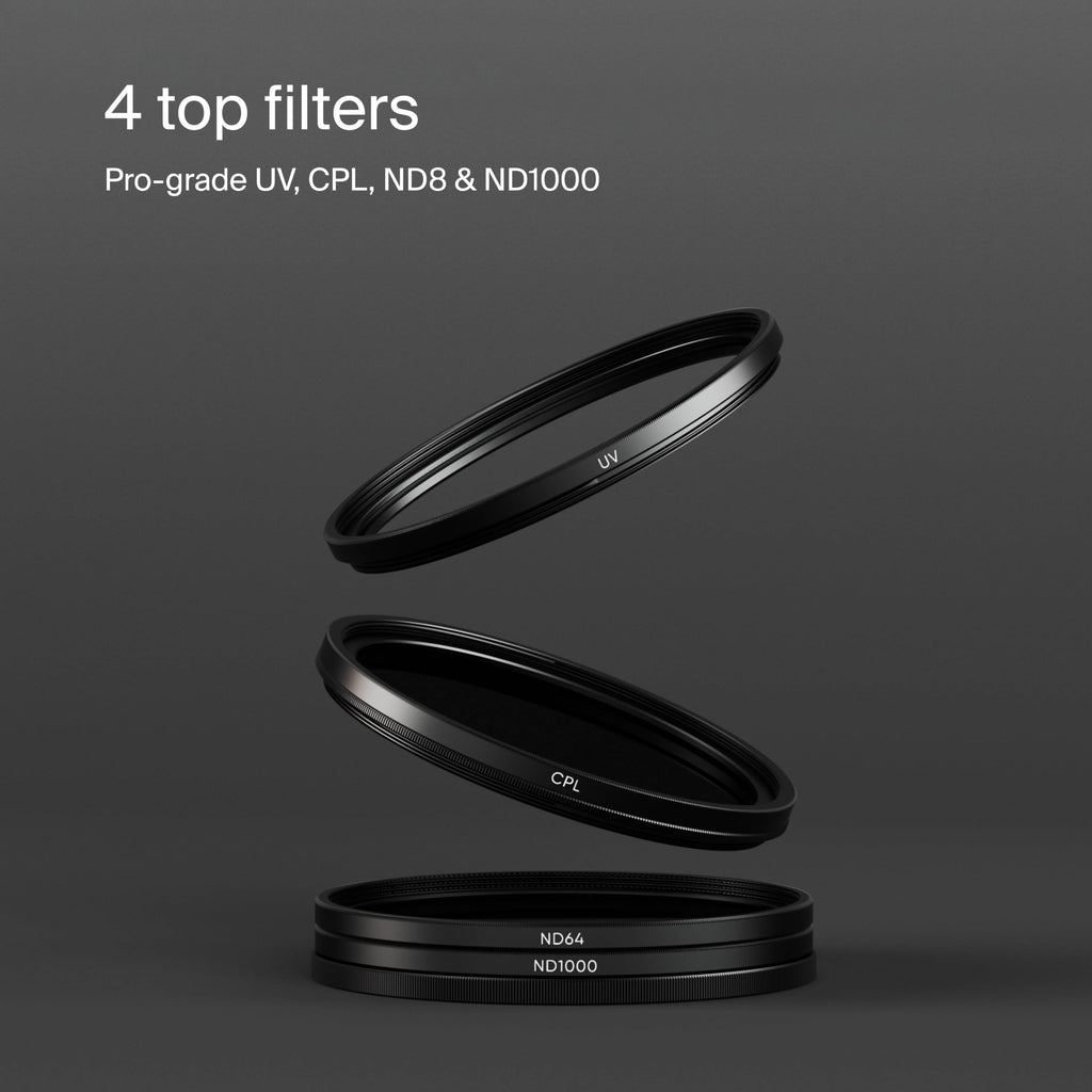 Urth 72mm UV, CPL, ND8, ND1000 Filter Kit Plus