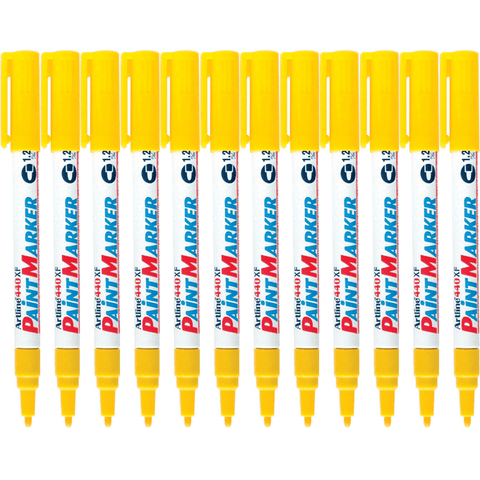 Artline 440XF Box 12 Paint Marker Bullet Tip 1.2mm (Yellow)