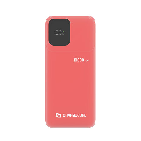 ChargeCore LiFePO4 Power Bank – 10000mAh 20W Fast Charge (Sunset Coral)