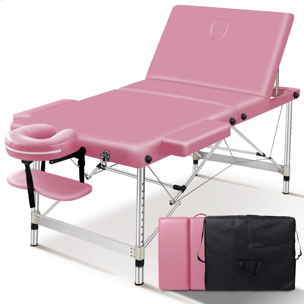 Space Frame Structure Cars ALFORDSON Massage Table 3 Fold 75cm Foldable Portable Aluminium Lift Up ...