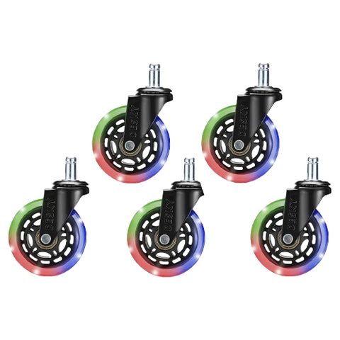 Desky Office Chair Caster Wheels - RGB