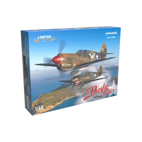 Eduard 1/48 Pacific Star P-40E Warhawk Dual Combo Model Kit (Aus Decals)