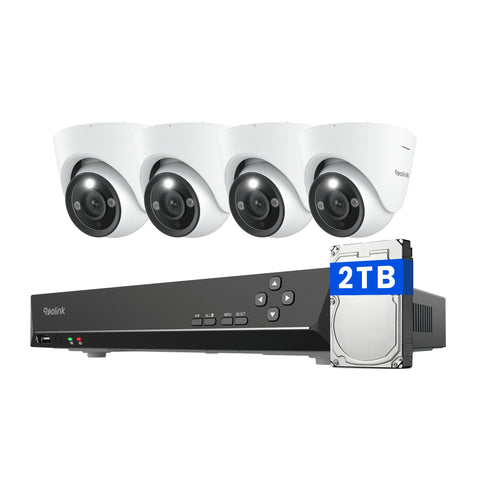 Reolink 24/7 Recording PoE Surveillance System Kit 2MP 8-Channel NVR