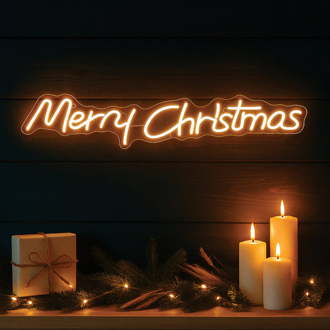 Lexi Lighting Merry Christmas Neon Sign 80*15cm Christmas Lights Warm White