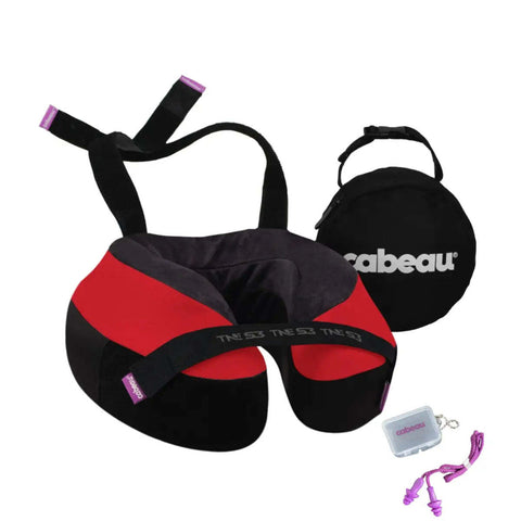 Cabeau The Neck''s Evolution S3 - Memory Foam Neck Travel Pillow (Red)