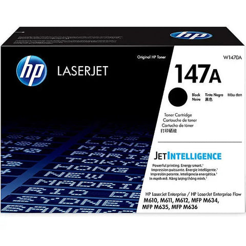 HP 147A Toner Ink Cartridge LaserJet Black Original Genuine W1470A