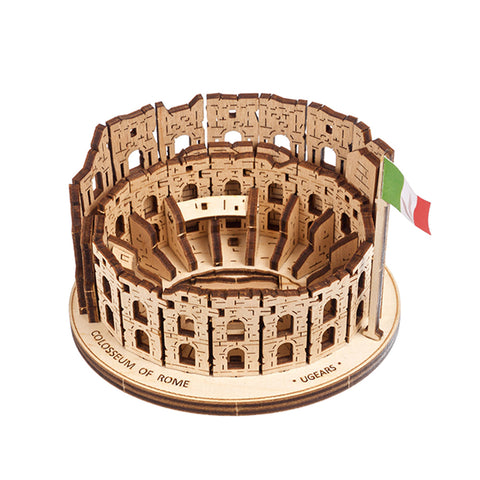 Ugears Rome Colosseum Wooden 3D Puzzle Mini Model Kit