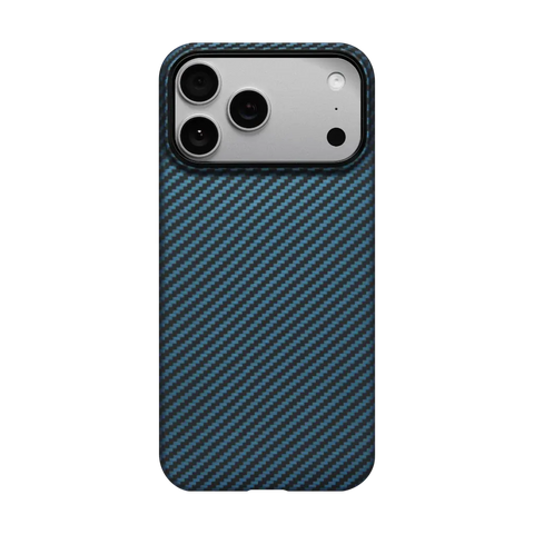PITAKA Aramid Fibre Ultra-Slim Case for iPhone 17 Pro Black/Blue