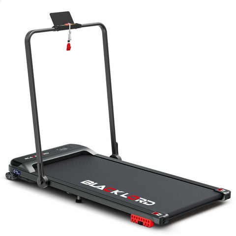 BLACK LORD Treadmill Electric Walking Pad Home Office Incline Foldable (Black)