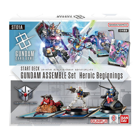 Bandai Gundam Card Game Heroic Beginnings ST01A Gundam Assemble Starter Set Japanese