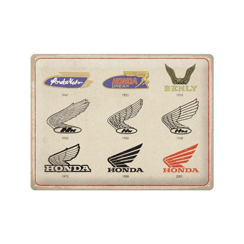 Nostalgic-Art Large Sign Plaque 30x40cm Honda MC Logo Evolution