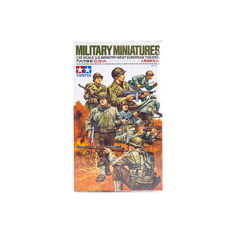 Tamiya 1/35 U.S. Infantry European Theater Set Scaled Plastic Model Kit