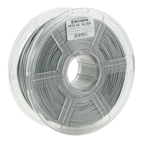 3D META High Speed PETG 3D Printing Filament - Silver