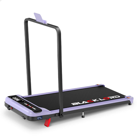 BLACK LORD Treadmill Electric Walking Pad Folding Incline Remote Control (Purple)