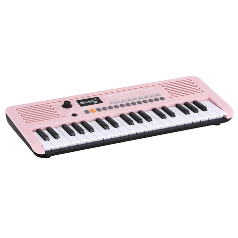 Alpha 37-Key Digital Piano Keyboard for Kids Beginners Electronic Keyboard Piano Gift (Pink)