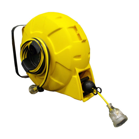 Ultracharge 15m Auto-Retractable/Mountable Extension Reel Lead 10A (Yellow)