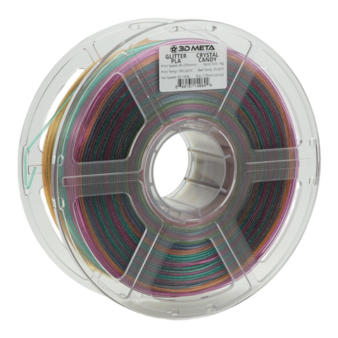 3D META Glitter PLA 3D Printing Filament - Crystal Candy