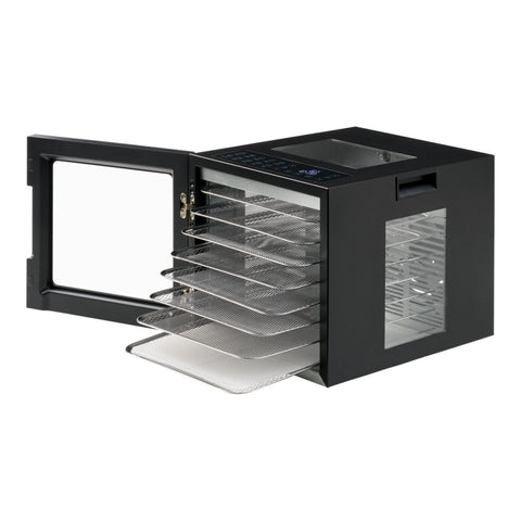 Morphy Richards 8 Shelf Food Dehydrator Stainless Steel Trays 10 Presets  Black