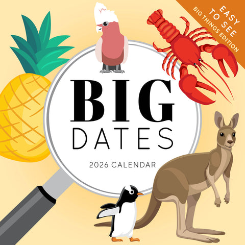 Paper Pocket Big Dates Australia's Biggest Things 2026 Calendar