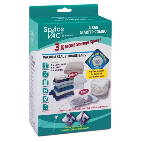 Space Vac Vacuum Storage Compression Bags [4Pack]
