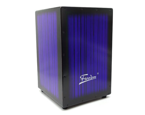Freedom Cajon Box Drum with Padded Case (Blue)