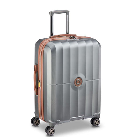 Delsey Carrousel 2 Medium Suitcase 67cm Exp - Silver
