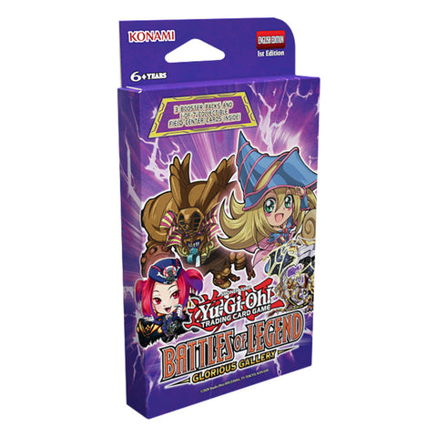 Konami YuGiOh! Battles of Legend Glorious Gallery 3-Booster Tuckbox