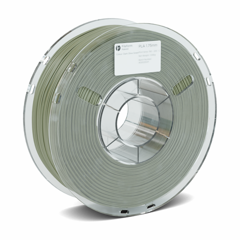 Filaform Naked PLA 3D Printer Filament 1.75mm 1kg (Dark Olive Green)