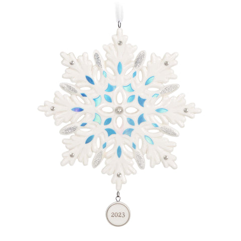 Snowflake (Porcelain) - 2023 Hallmark Keepsake Christmas Ornament