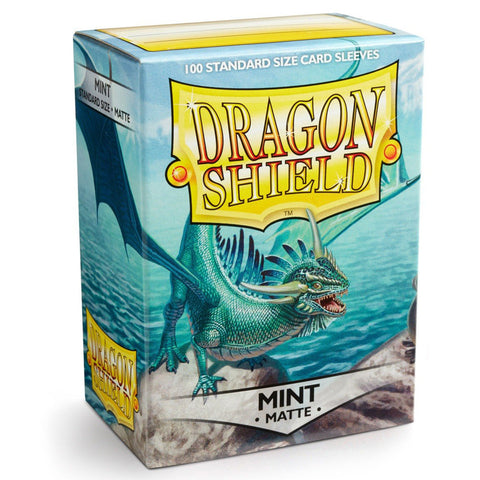Arcane Tinmen Dragon Shield Standard 100ct Matte Mint Sleeves 63x88mm