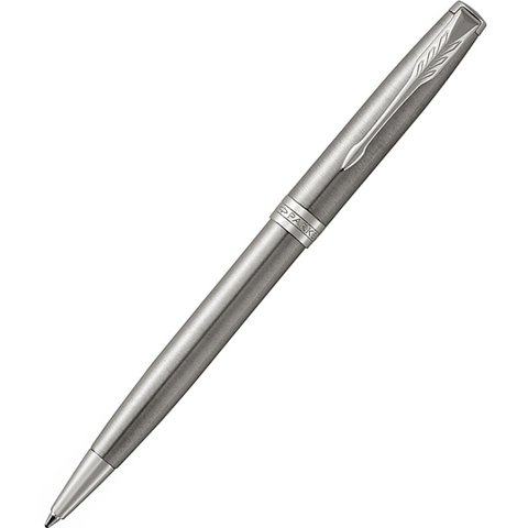 Parker Sonnet Palladium Ballpoint Pen Medium Nib Blue (Stainless Steel)