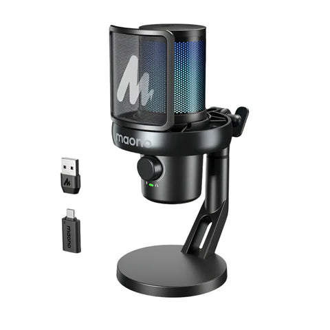 MAONO DM40 Pro USB/Wireless Gaming Desktop Microphone (Black)