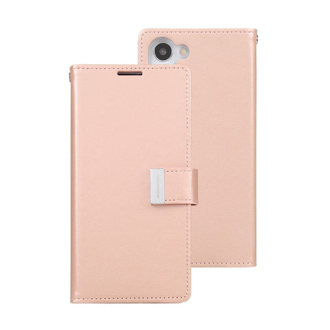 Goospery Rich Diary Case for Samsung Galaxy S23 - Rose Gold