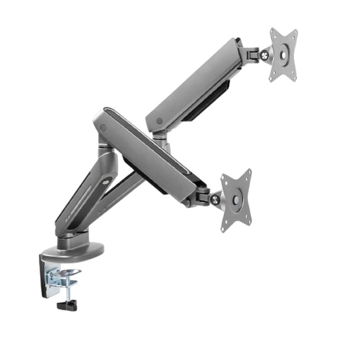 Desky Dual LED Monitor Arm - Space Grey