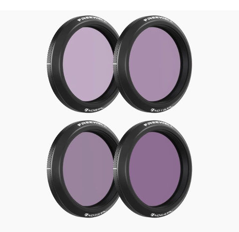 Freewell 4-pack Bright Day ND-PL Filters for DJI Osmo Action 5 Pro