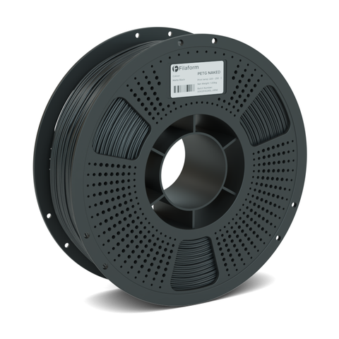 Filaform Naked PETG Matte 3D Printer Filament 1.75mm 1kg (Matte Black)