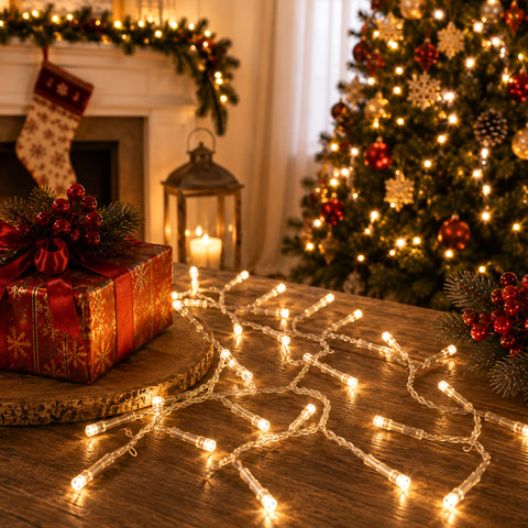 Lexi Lighting Battery Operated 30 LED String Light Clear Cable - Warm White