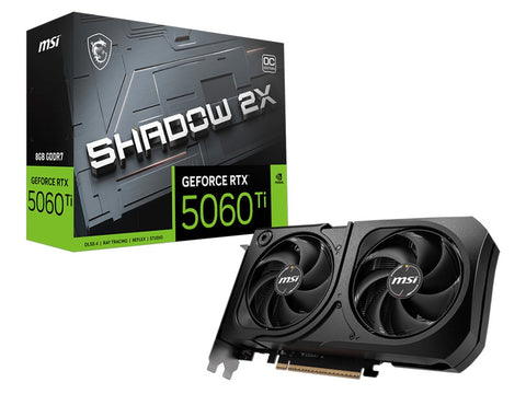 MSI GeForce RTX 5060 Ti 8G SHADOW 2X OC PLUS GDDR7 Graphics Card