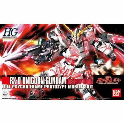 Bandai Hguc 1/144 Rx-0 Unicorn Gundam (Destroy Mode)
