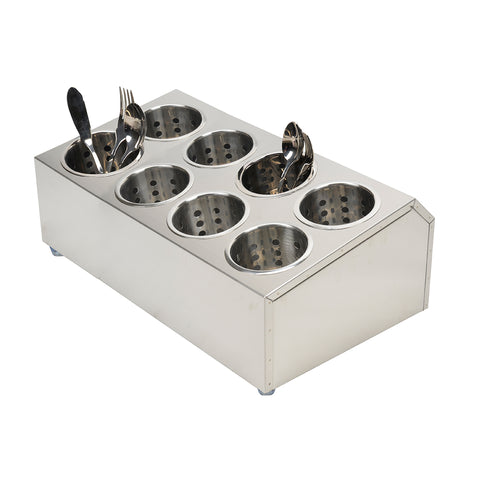 SOGA Stainless Steel Conical Cutlery Holder with 8 Holes 18/10