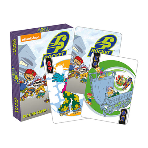 Aquarius 54-Pieces Rocket Power Playing Cards Poker Deck Family Play Gaming Set 14y+