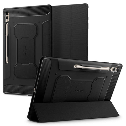 Spigen Samsung Galaxy Tab S10 Ultra/S9 Ultra/S8 Ultra 14.6 Rugged Armor Pro Case (Black)