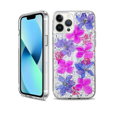 Redefine Dried Flower Case for iPhone 13 Pro Max (Silver/Purple)