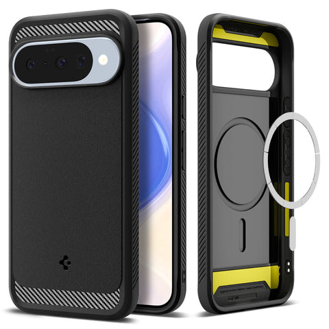 Spigen Google Pixel 10/10 Pro Rugged Armor (MagFit) Case (Black)