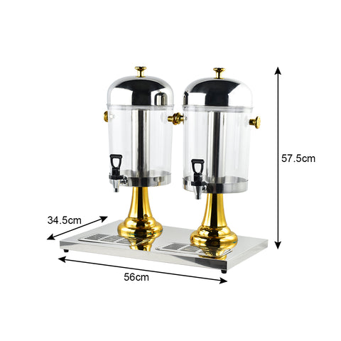 SOGA Stainless Steel Beverage Dispenser (Dual) 16L