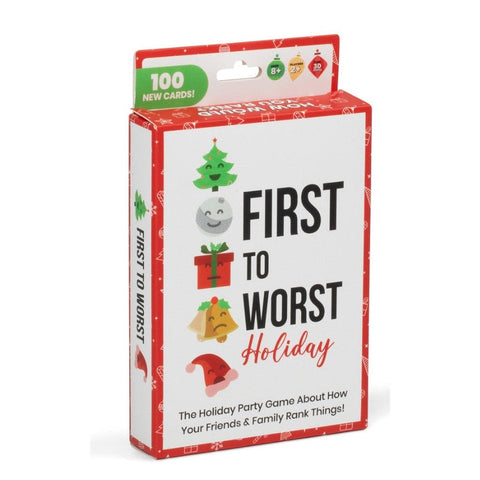 Dyce Games First to Worst - Holiday Edition Tuck Box Game